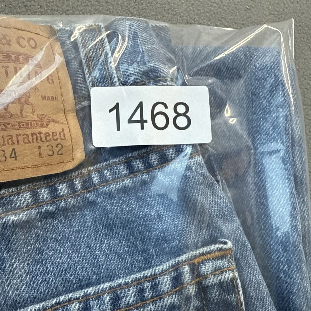 VTG Levis 550 Jeans‎ Mens 34x32 Blue Relaxed Fit Medium Wash Y2K Denim 100% Ctn